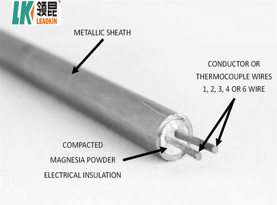 4 Core Shielded Mineral Insulated Metal Sheathed Cable 0.25mm 12.7mm SS321