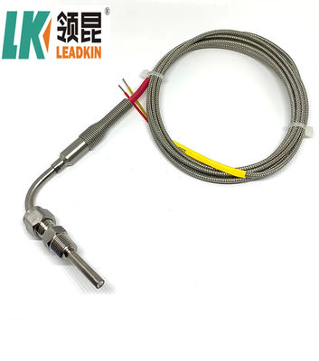 SS321 Exhaust Gas Temperature Sensor S K Type 4 Core Automotive Cable 6mm
